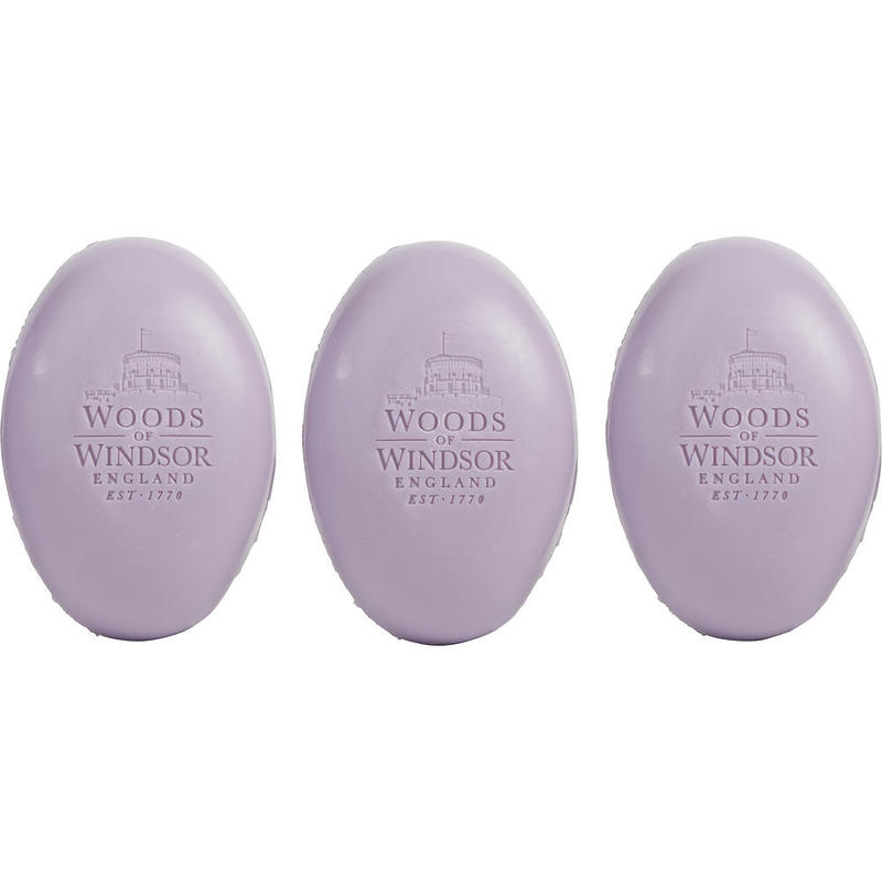 WOODS OF WINDSOR LAVENDER; SOAP 3 X 2.1 OZ 洗护清洁剂/卫生巾/纸/香薰 香皂 原图主图