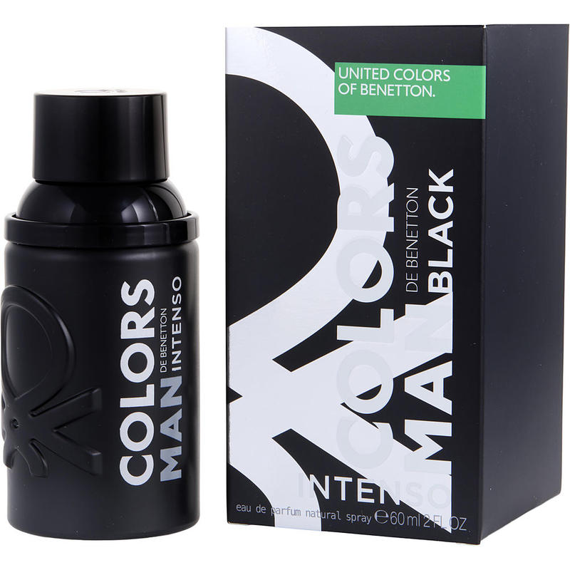 COLORS DE BENETTON BLACK INTENSO; EAU DE PARFUM SPRAY 2 OZ