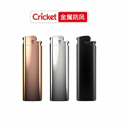 Cricket奢华版草蜢防风打火机金属拉丝deluxe复古砂轮可充气直冲