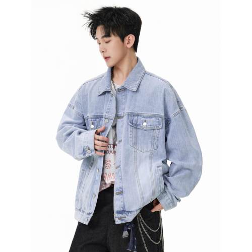 VIISHOW复古水洗牛仔夹克