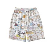 短裤 宽松居家五分睡卡通印花裤 睡裤 SWAG夏季 休闲裤 情侣海边度假1