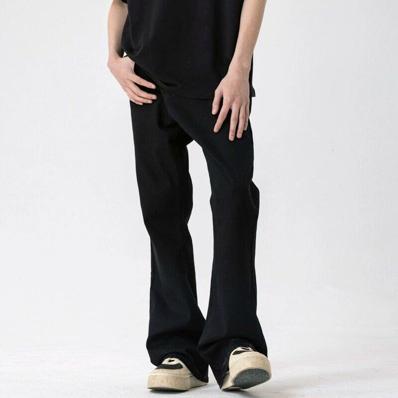 新因素美式弹力微喇叭牛仔裤子男女cleanfit宽松直筒517弯刀长裤