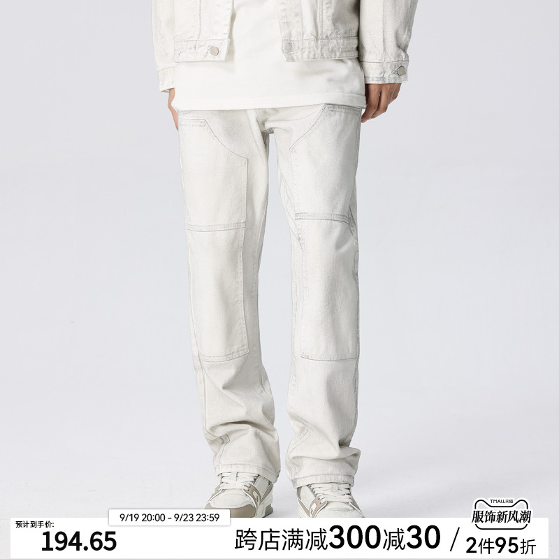 新因素高街牛仔裤美式伪