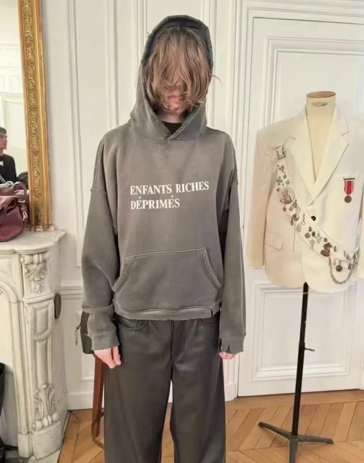 Enfants Riches Deprimes ERD 24SS 水洗黑logo标语卫衣