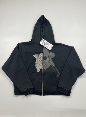 Enfants Riches Deprimes ERD SS24猪人拉链卫衣 忧郁的富二代