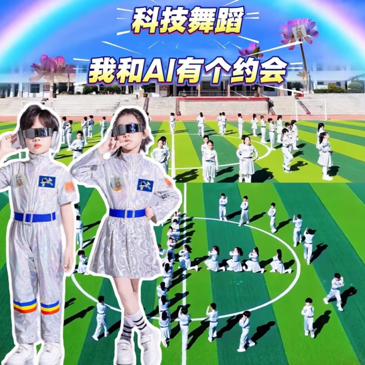 我和Ai有个约会科技舞蹈服集体舞约定未来你好朋友筑梦AI演出服装
