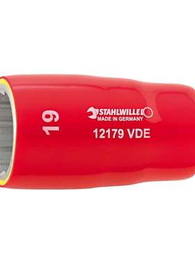 STAHLWILLE 1/2系列绝缘12角套筒 1000V VDE绝缘 12179 22mm
