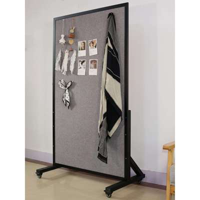 可移动软木板照片墙落地立式支架式板展板展示板公告宣传栏毛毡陈