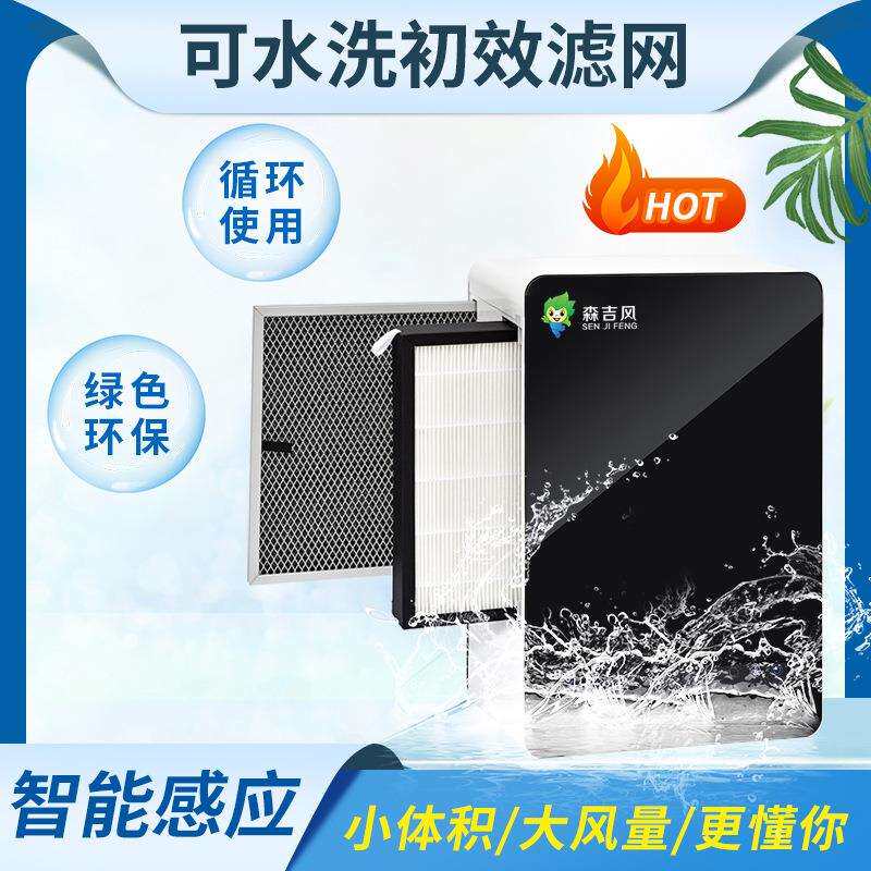 森吉新风系统家用除甲醛雾霾净化细菌全屋壁挂式新风机空气净化器