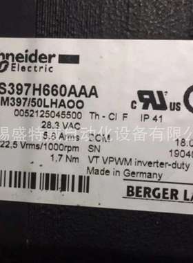 原装 LEXIUM STEPPER MOTOR  SD3 步进电机 BRS397H660AAA