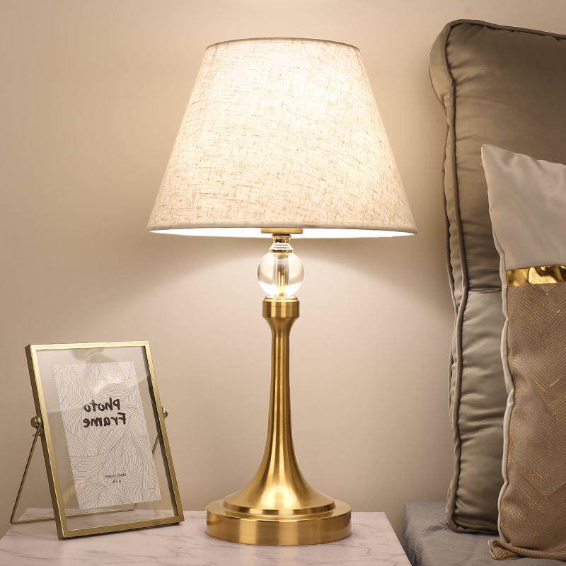 欧式台灯卧室床头灯温馨奢华后现代轻奢台灯水晶客厅美式触摸台灯