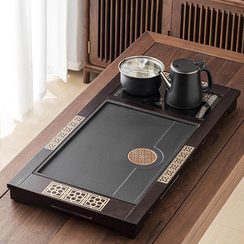 茶盘套装家用高档客厅办公室功夫全自动泡茶台一体烧水壶无茶具款