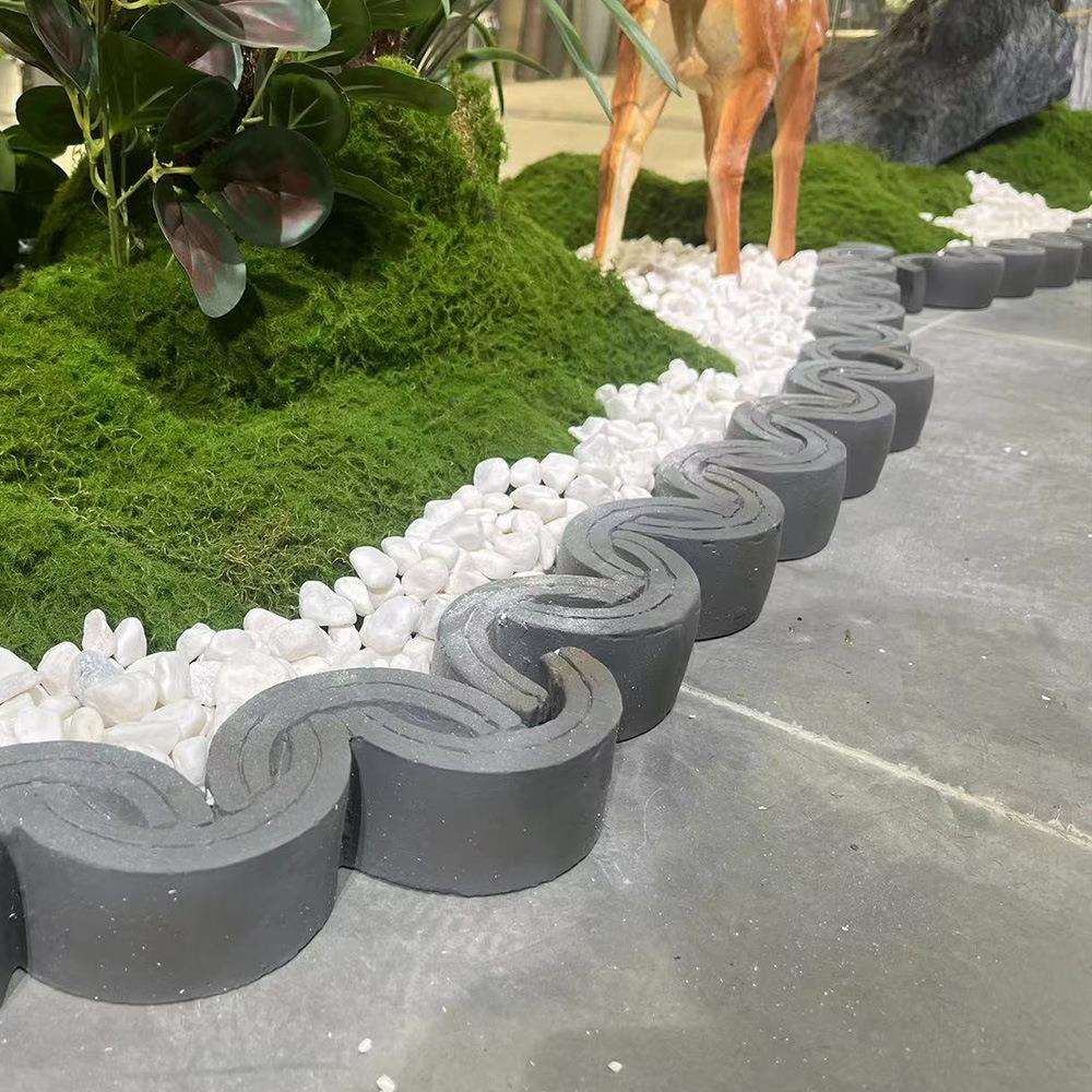 仿真树仿真植物造景围挡边框围边玻璃钢材质立瓦瓦条