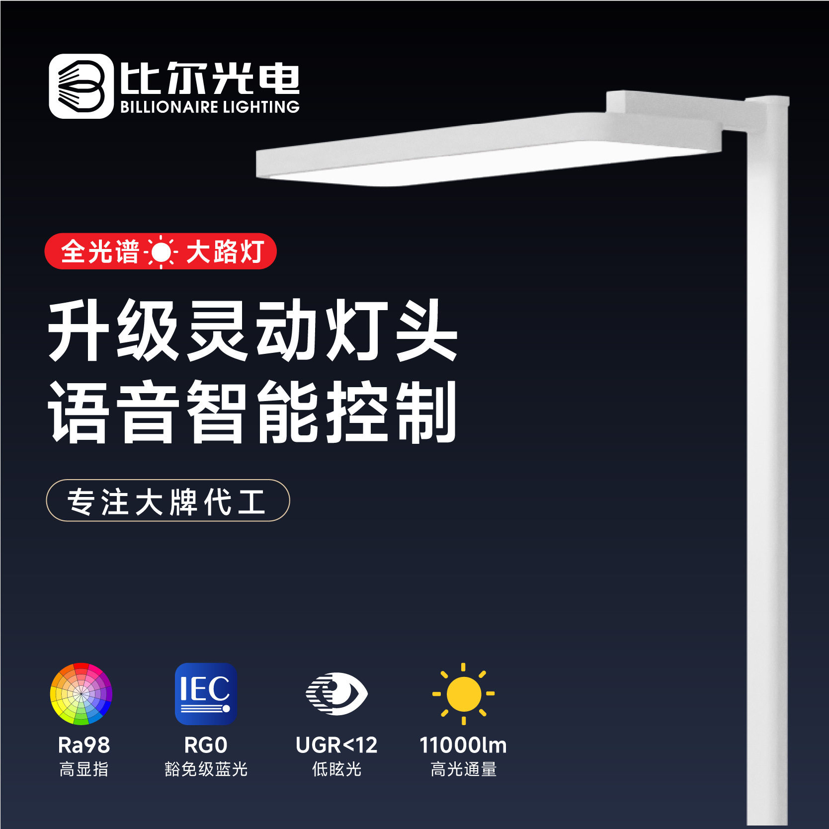 全光谱护眼可调光APP落地台灯