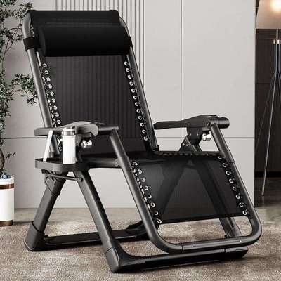 2025新款躺椅折叠午休阳台家用午睡床休闲坐躺睡三用椅新家折叠椅