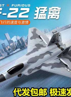 飞熊FX622猛禽战斗机F22遥控飞机固定翼滑翔机耐摔泡沫电动航模