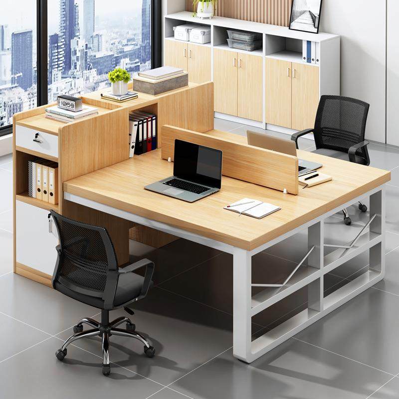 职员办公桌简约现代办公室员工位台式电脑桌椅组合工位桌子工作台