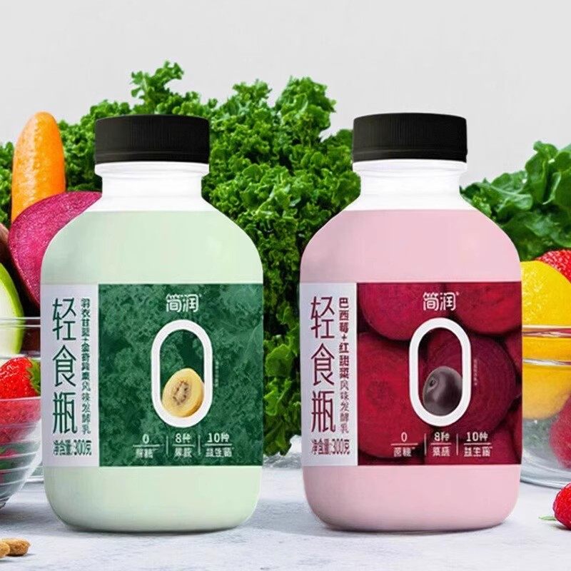 简润轻食瓶300g*3/6瓶0蔗糖8种果蔬10种益生菌低温营养,咖啡/麦片/冲饮,酸奶,淘宝优惠券,粉丝福利购,淘宝优惠卷