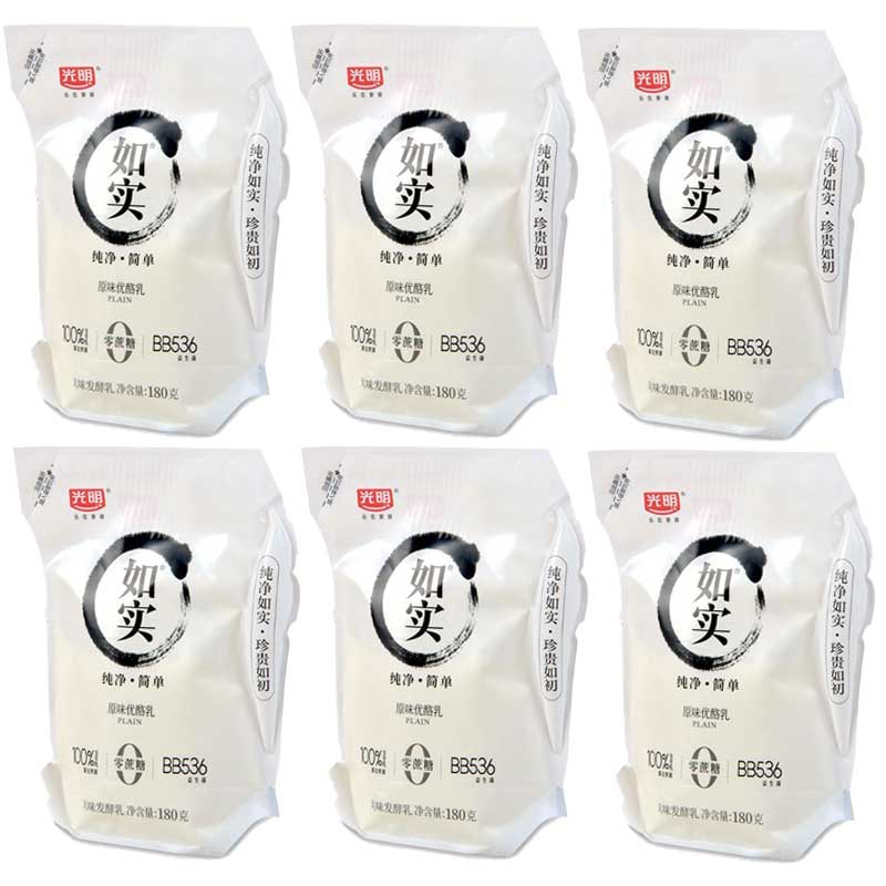 光明如实酸奶0蔗糖风味发酵乳