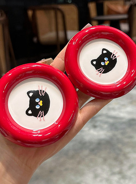 【老板娘自留款漂亮】喵乐谷陶瓷小菜碟家用调料味碟酱料碟酱油