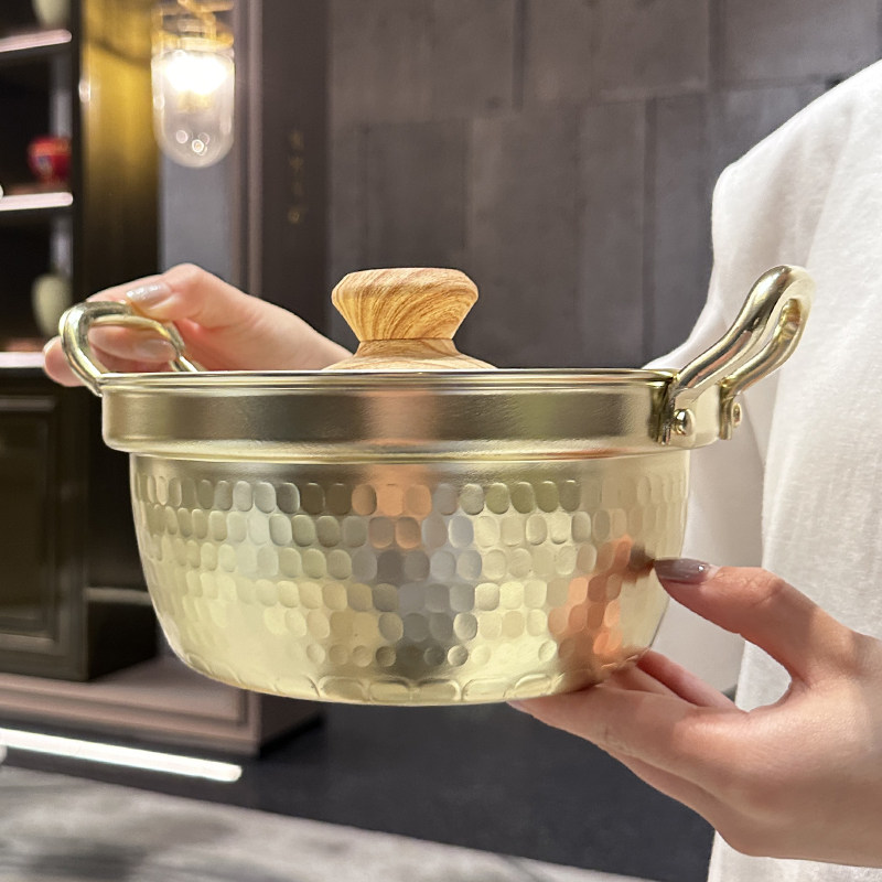 【老板娘自用漂亮】日式小火锅双手雪平锅拉面锅汤锅锤目纹无涂层,厨房/烹饪用具,汤锅/汤桶/卤肉桶,淘宝优惠券,粉丝福利购,淘宝优惠卷