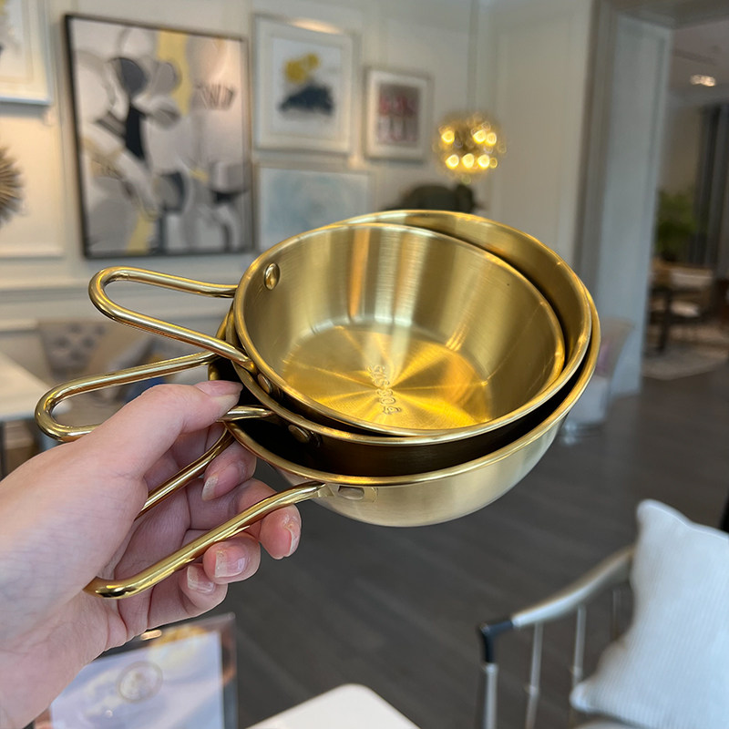 【老板娘家里自用】304不锈钢韩式酱料碟米酒碗户外雪拉碗烤肉店