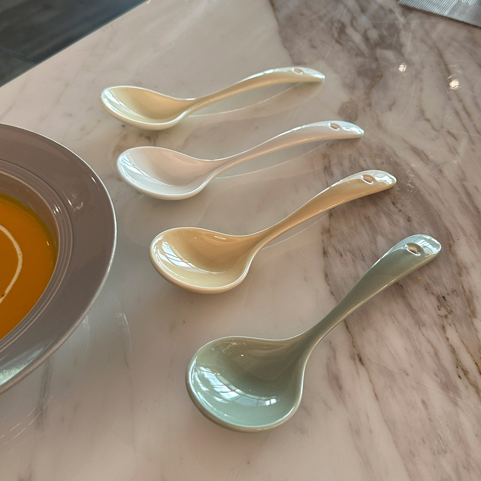 日式陶瓷小勺子家用可爱