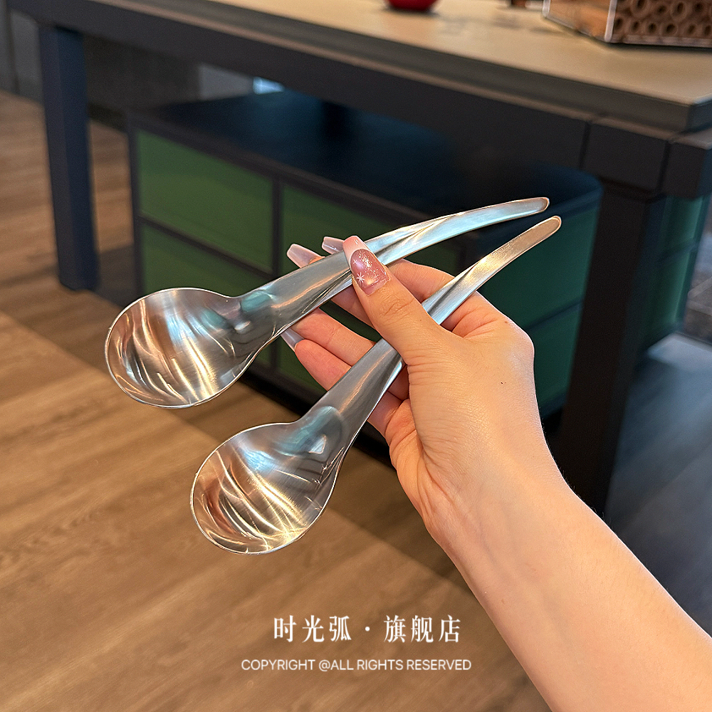 吃饭调羹圆头外贸贵族1810不锈钢