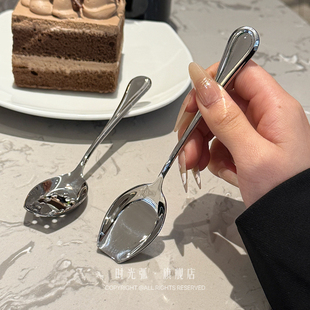 个性小勺子316不锈钢高颜值茶匙短柄搅拌勺咖啡调料勺蜂蜜甜品勺