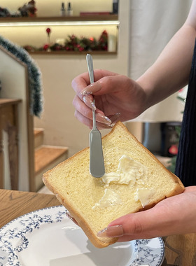 又是搅拌棒又是抹酱刀！316不锈钢黄油刀果酱刀抹花生酱涂贝果用