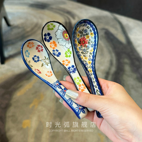 勺子喝汤汤匙粥勺甜品勺吃饭勺