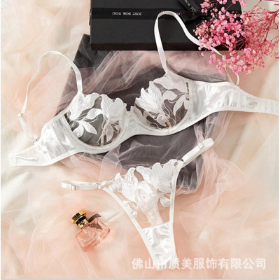 欧美性感内衣超薄杯聚拢大胸显小
