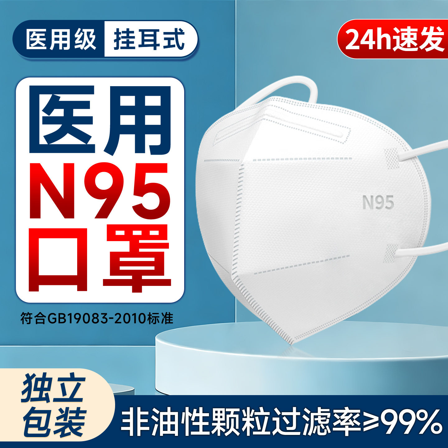 N95医用防护口罩一次性医疗级别