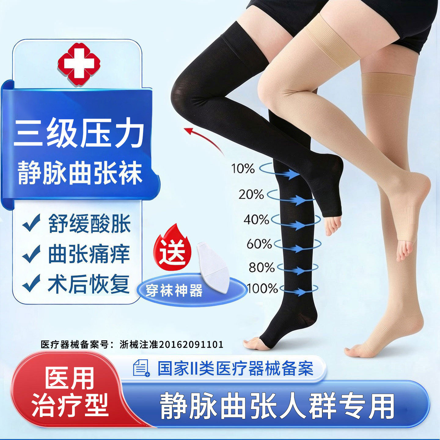 三级压力】医用治疗型静脉曲张袜