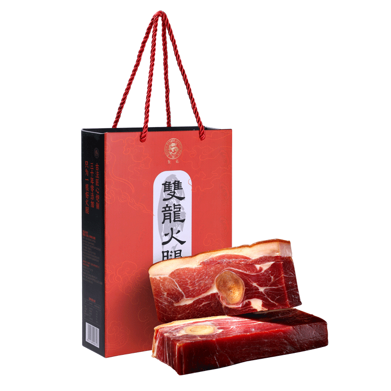 双龙金华火腿肉260g家庭装 正宗浙江特产煲汤火腿切片块腊味包邮