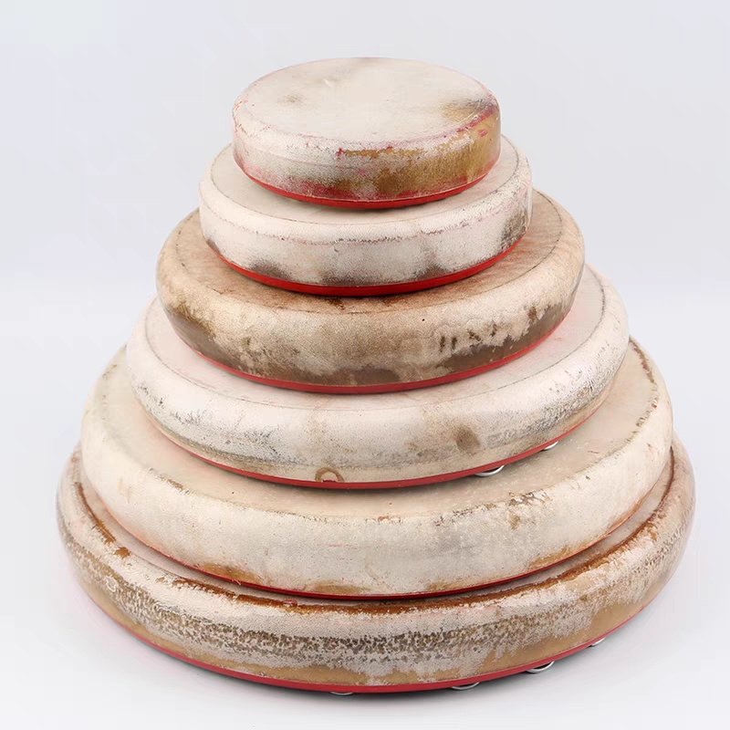 新疆民族乐器维吾尔族 实木高档牛皮手鼓 40厘米标准新疆手鼓