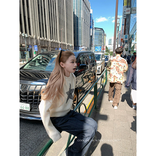 COOLLINE林子熙 上东区女孩  新季百搭轻奢感时髦套头短毛衣上衣
