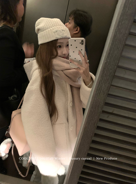 COOLLINE林子熙 托斯卡纳的冬天 环保毛毛外套女厚实皮毛一体上衣