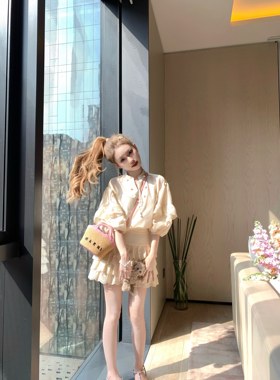 COOLLINE林子熙 zim裙改版 日常度假皆可 重工艺全棉甜美套装女夏