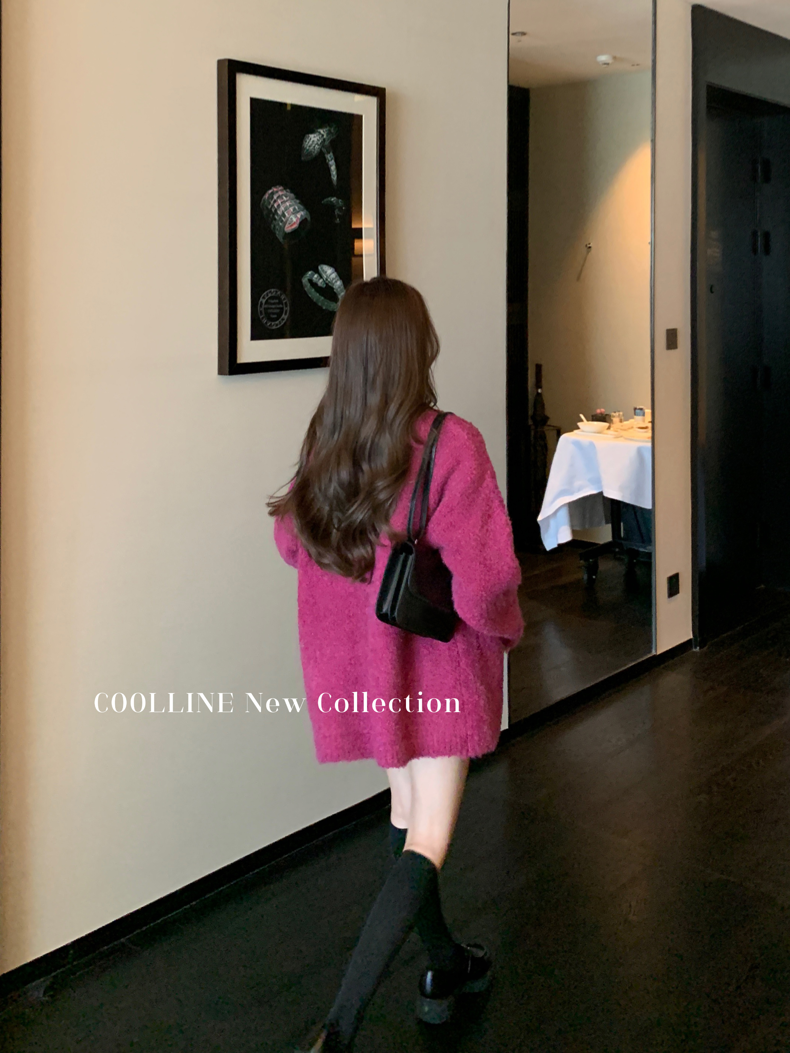 林子熙针织开衫v领开衫