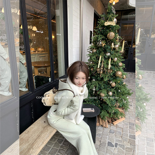 林子熙气质针织日常懒人套装