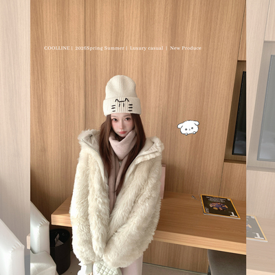 COOLLINE林子熙 喵喵又咪咪 限量现货 冰岛小熊托卡 皮毛一体皮草