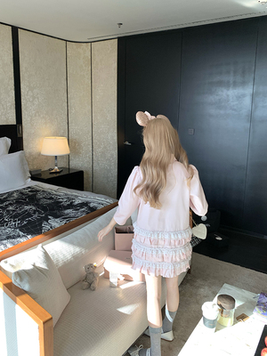 爱惨！甜美休闲蛋糕衬衫裙