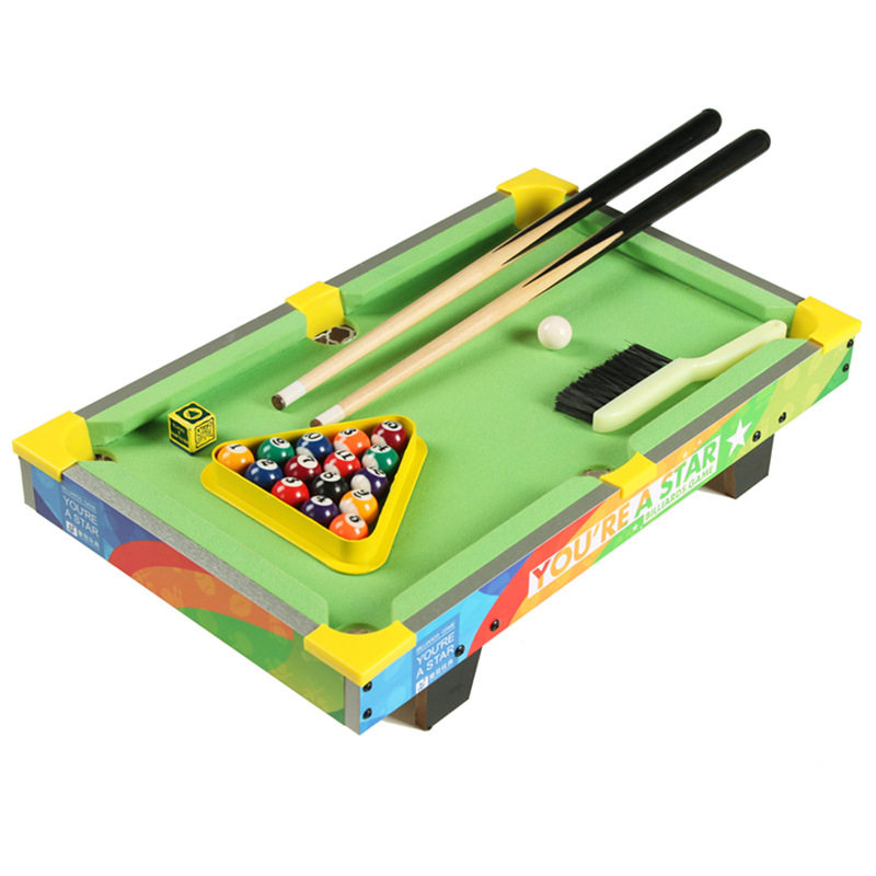 桌球套装皇冠仿真台球桌儿童益智经典怀旧体育玩具竞技亲子游戏
