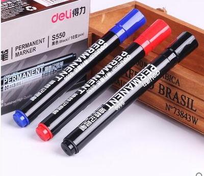 得力s550物流快干不易褪色大头笔