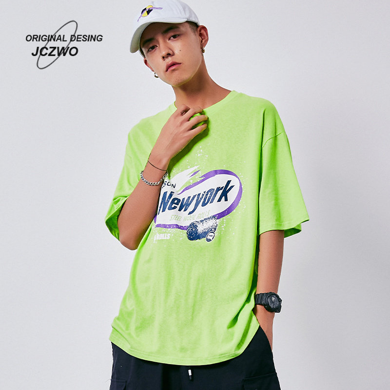 短袖t恤男夏季新款情侣纯棉上衣女宽松休闲打底衫半袖潮牌运动服