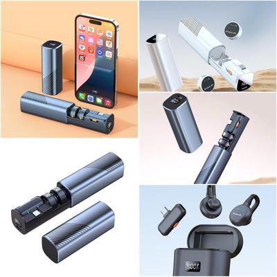 私模新款无线领夹麦克风S53纽扣麦抽拉仓S75弓形降噪直播麦厂家价