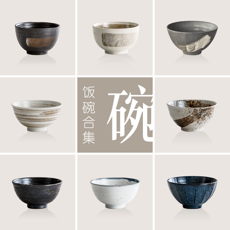 锅小姐日本进口美浓烧日式陶瓷手工特别好看饭碗家用新款汤碗_虎窝淘