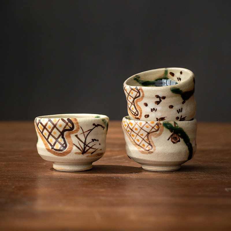 日本进口陶瓷茶杯家用功夫茶具品茗杯主人杯日式汤吞茶盏小杯子