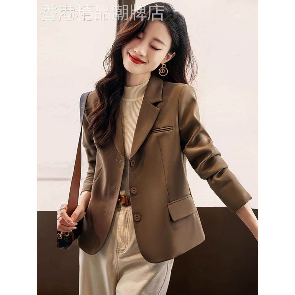 法国Rouje Dsyle西装外套女春秋小个子高级感休闲短款修身小西服